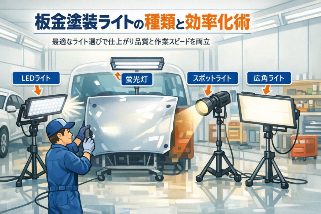 工具、DIY用品 LED T形スタンドライト鈑金作業や塗装作業、修理